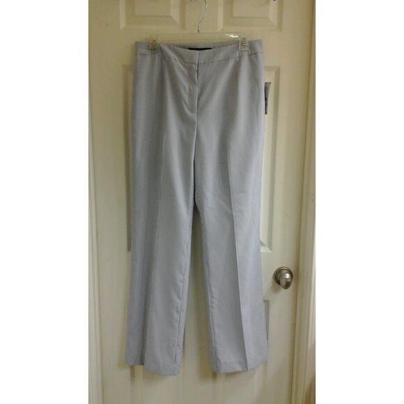 LeSuit Separates Pants - LeSuit Separates dress pants Women's Size 6, stripes gray white NWT $59